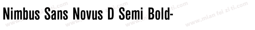 Nimbus Sans Novus D Semi Bold字体转换